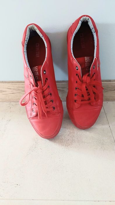 Trampki męskie Star CZERWONE rozm 45.