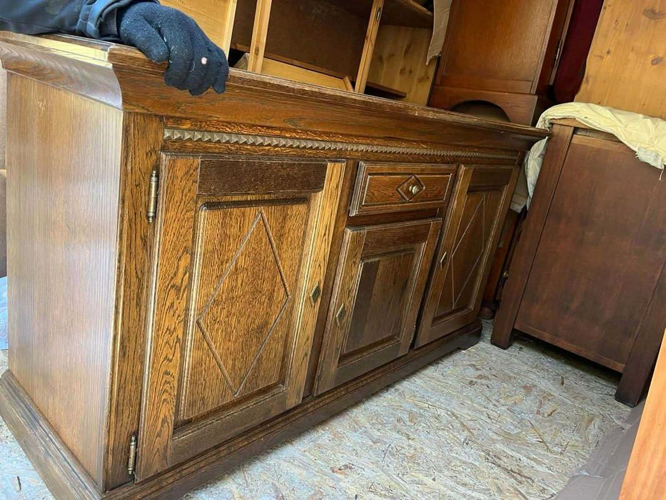 Komoda drewniana dębowa ciemna elegancka pojemna holenderska FV DOWÓZ