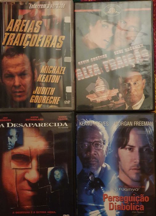 DVDs de filmes de acção de Hollywood