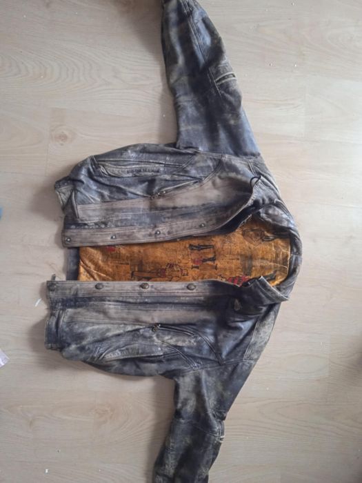 Kurtka męska skórzana lata 90te duża xl/xxl oldschool