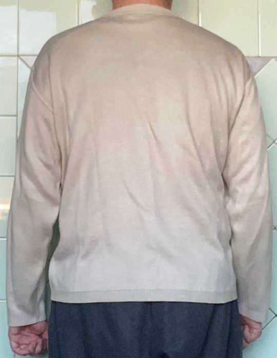 Бежевый свитер Размер 48 L 50 XL 52 XXL светр джемпер Свитерок Кофта