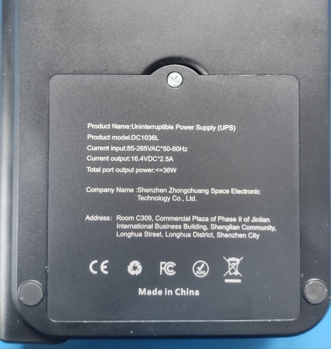 UPS "Docreate DC1036L" (+4 АКБ / 2.5 mAh)