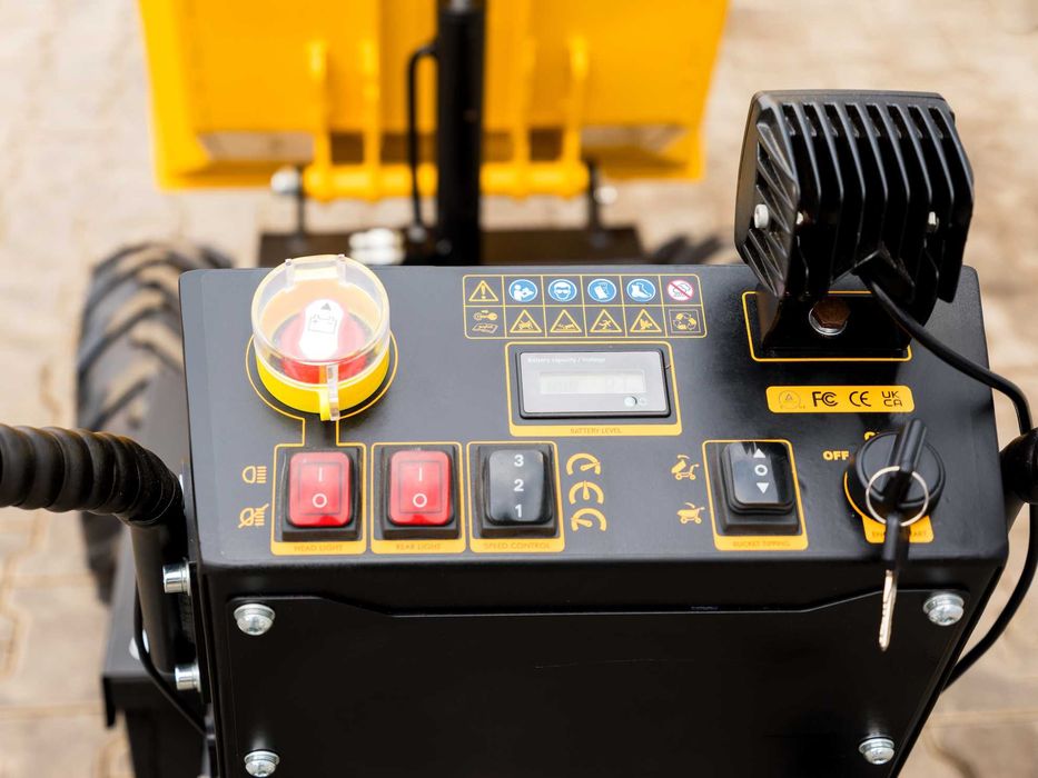 Elektryczne WOZIDŁO kołowe 500 kg NOWE 2025 Wysyp HYDRAULICZNY Wysyłka