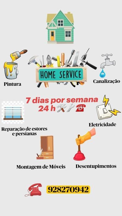 Serviços de reparação e instalação