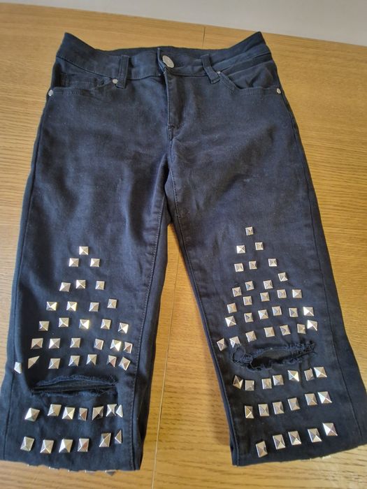 Spodnie czarne jety.