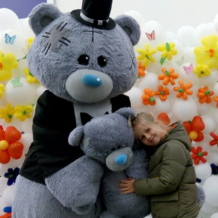 Ведмедик Тедді ростовий. Експрес вітання. Годик. Аніматор. Весілля