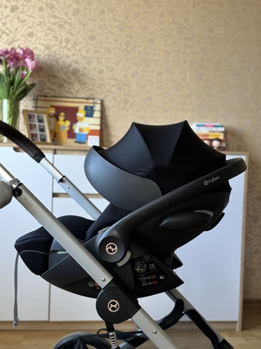 Автолюлька автокрісло Cybex cloud G 0+ адаптери balios s lux