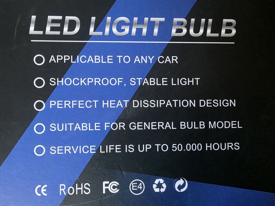 Lâmpadas led H7 novas