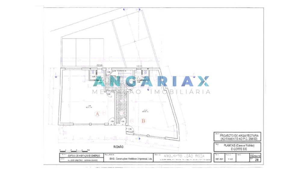 ANG354 - Terreno com projeto aprovado e Moradia T3 para Venda em Marin