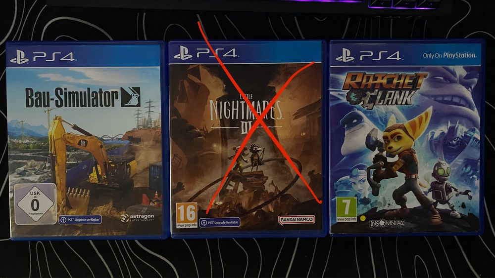 игровые диски на PS4 4шт.
