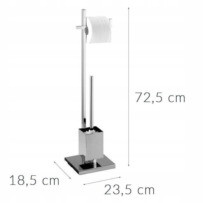 Stojak WENKO na papier toaletowy i szczotkę quadro