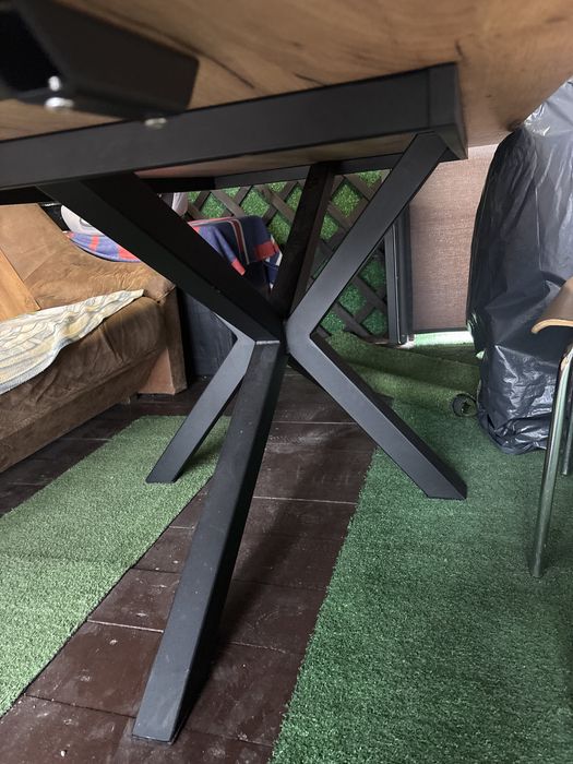 Komplet Stół Loft Pajak rozkladany 100x200/300 + 6 krzeseł