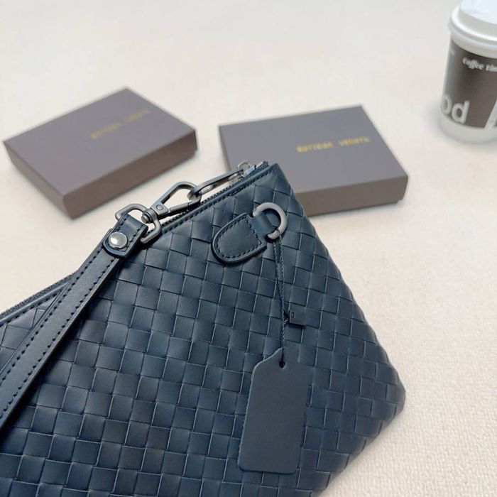 Чоловіча шкіряна сумка клатч Bottega Veneta косметичка клатч мужской