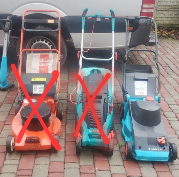 Садове приладдя для догляду за газонами з Німеччини.