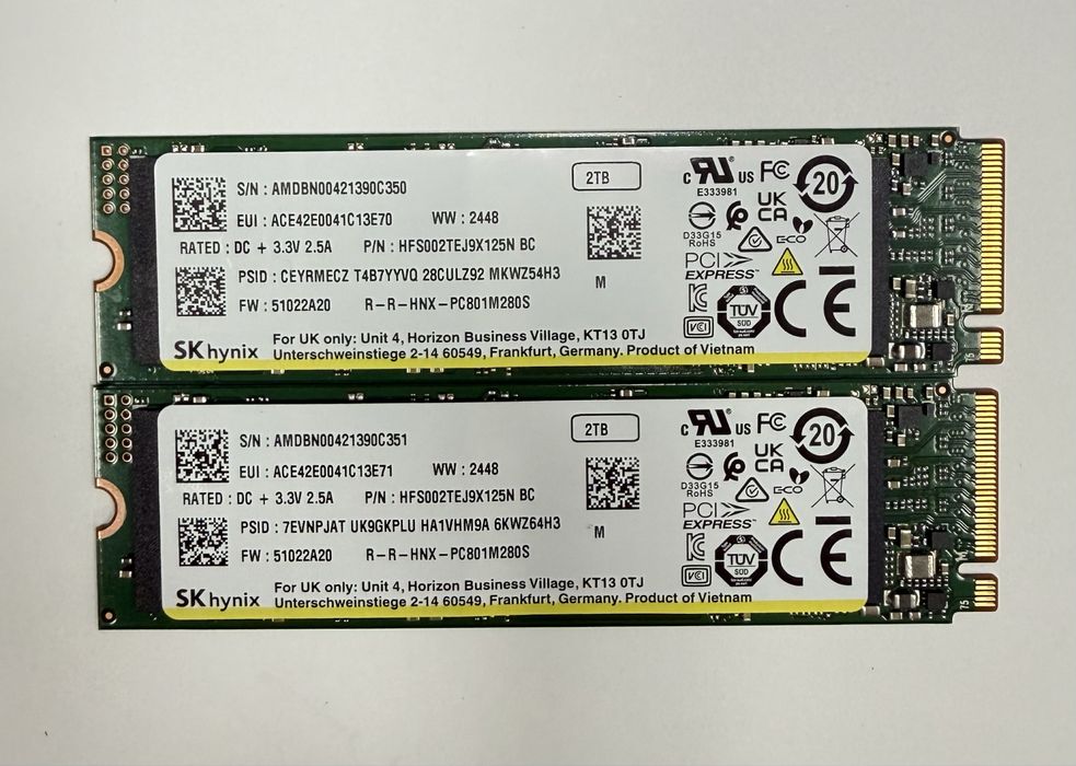 SSD Накопичувач 2ТБ SK Hynix PC801  2280 PCI-E 4.0 x4 7100/6700Mb