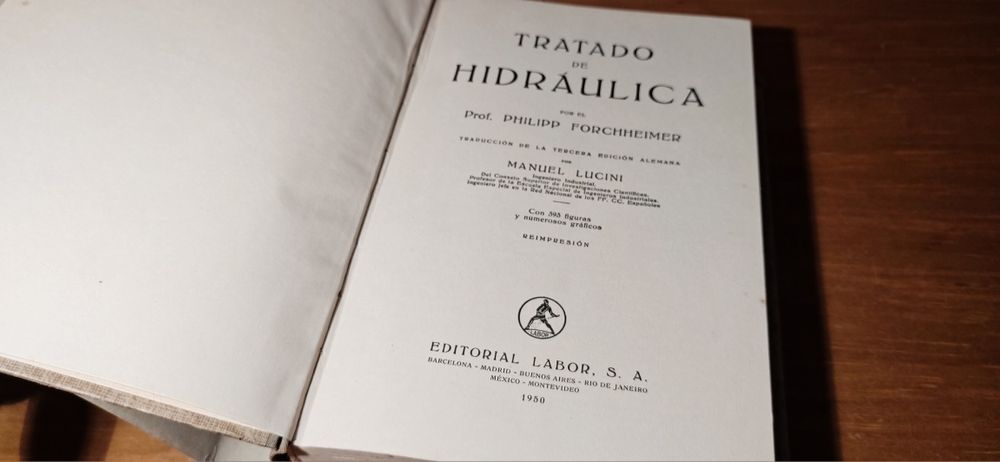 Tratado de Hidráulica 1950 Espanhol