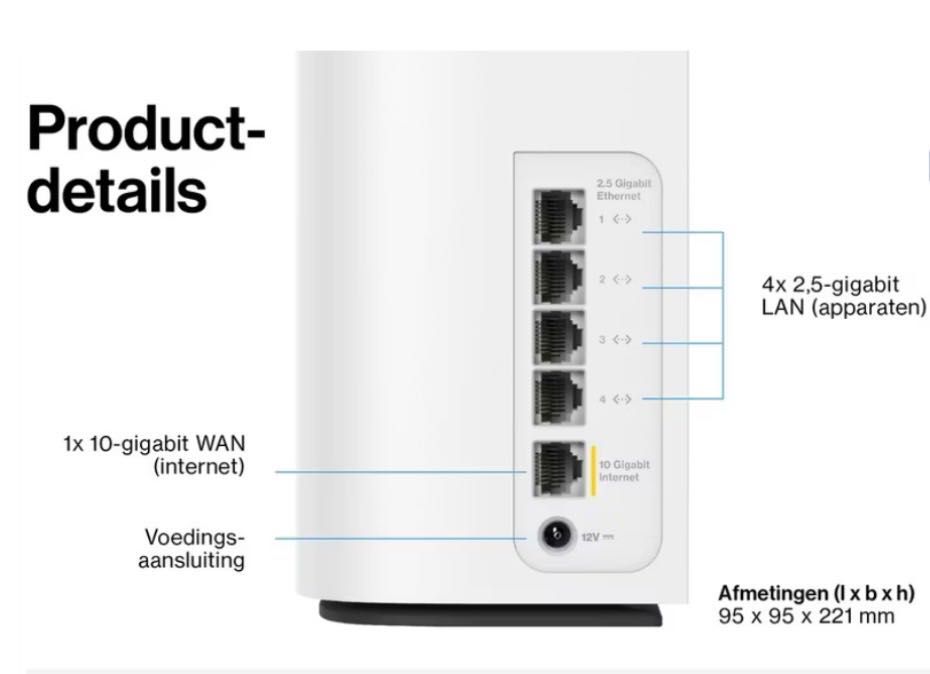 Router Linksys Velop PRO 7 10G Tri-Band Cognitive Mesh Wi-Fi 7