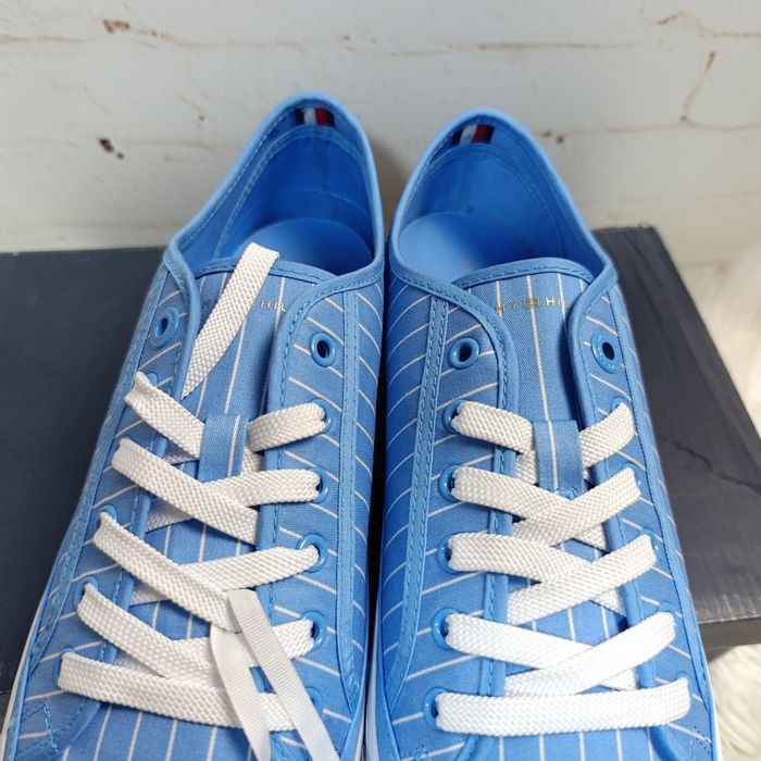 Tenisówki Tommy Hilfiger Essential Stripe Sneaker Damskie Hydrangea