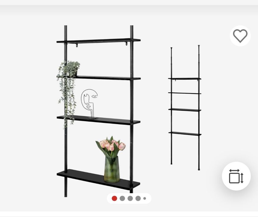 Nowa półka teleskopowa, wypakowana z kartonu