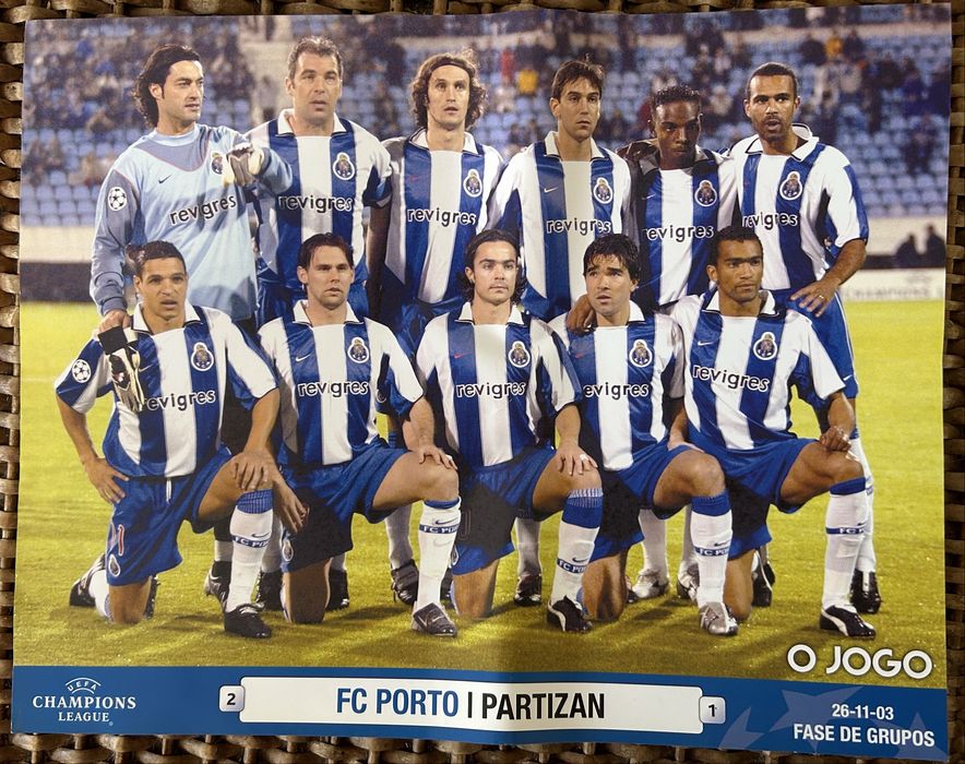 Poster FC Porto jogo FCP x Partizan Champions 2003