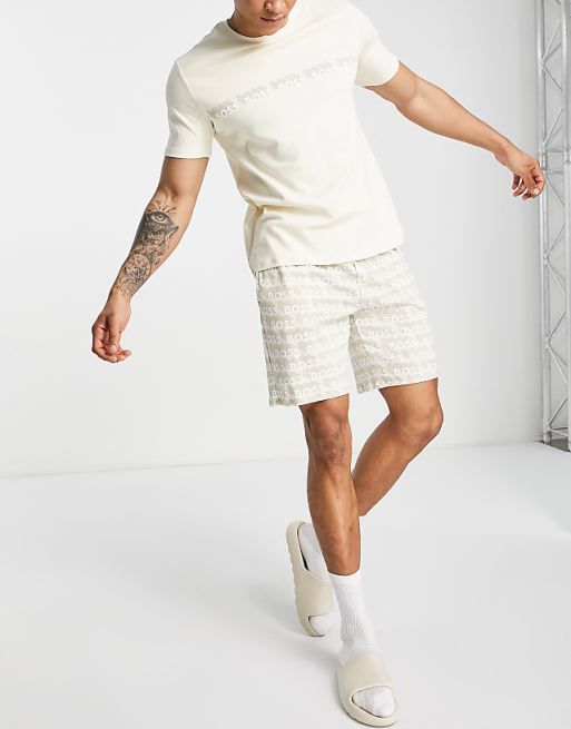 Piżama krótka z logo BOSS M