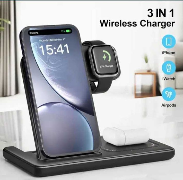 Bezprzewodowa ładowarka 3w1 do iPhone Apple Watch AirPods YC-0617W22