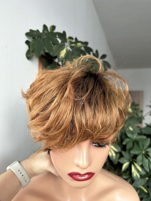 PROMOCJA Krotka peruka 100% wlosy naturalne