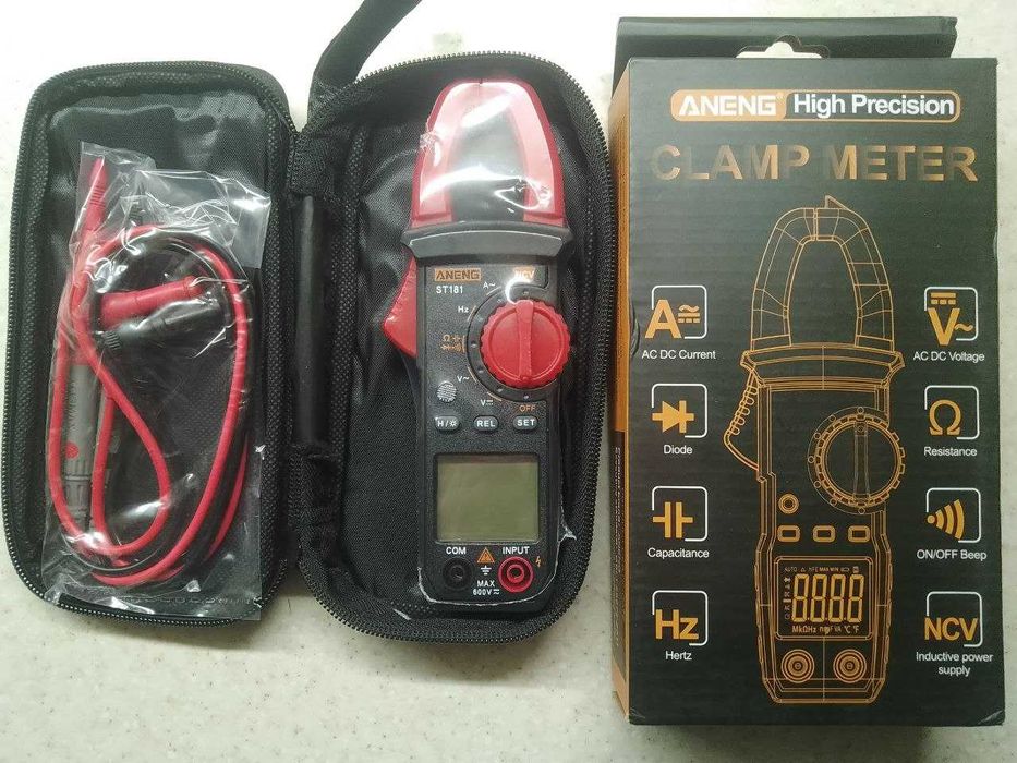 Токовые клещи ANENG ST181 с функцией мультиметра