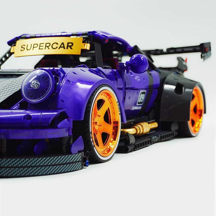 Конструктор KBOX 10544 Porsche 964 Cпорткар. 4190 деталей. Масштаб 1:8. Підтримує встановлення радіокерування