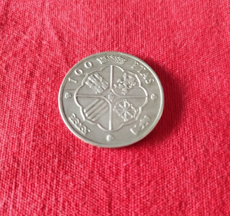 Moedas prata 100 pesetas 1966 Franco