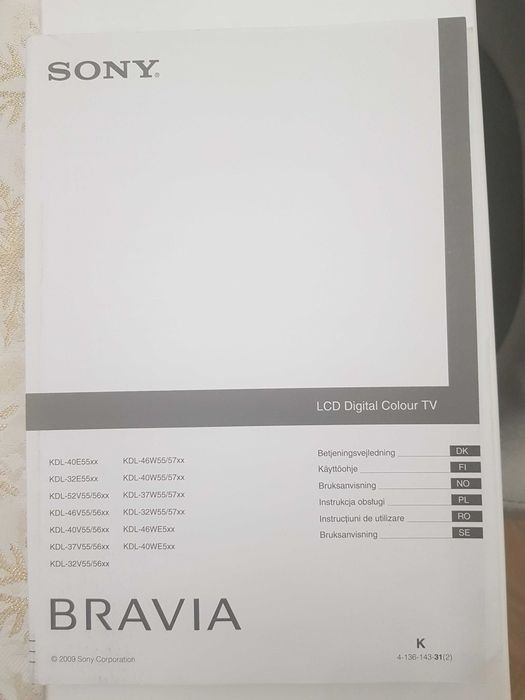 Telewizor SONY Bravia 32 cale, bezawaryjny