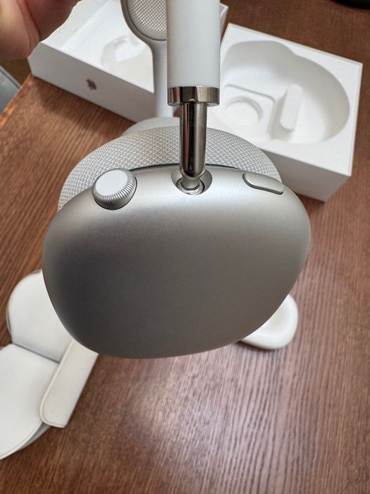 ORYGINALNE Apple AirPods Max Srebrne + etui Smart Case Białe + przewód
