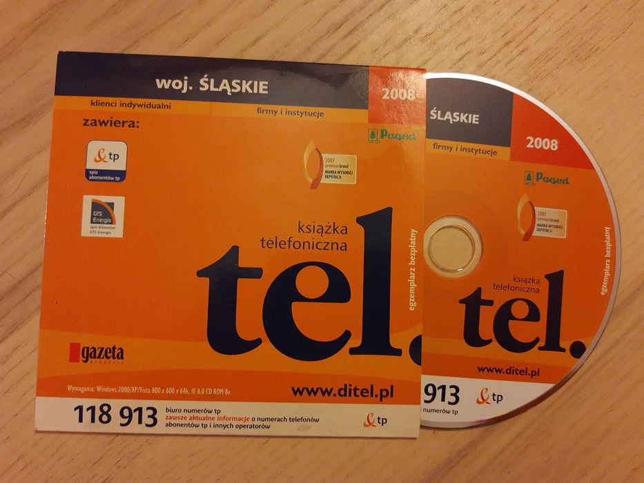 Książka telefoniczna woj. Śląskie 2008 cd