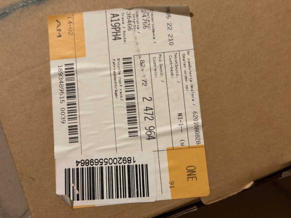 Dachowy uchwyt rowerowy Thule ProRide 598 BMW  OE