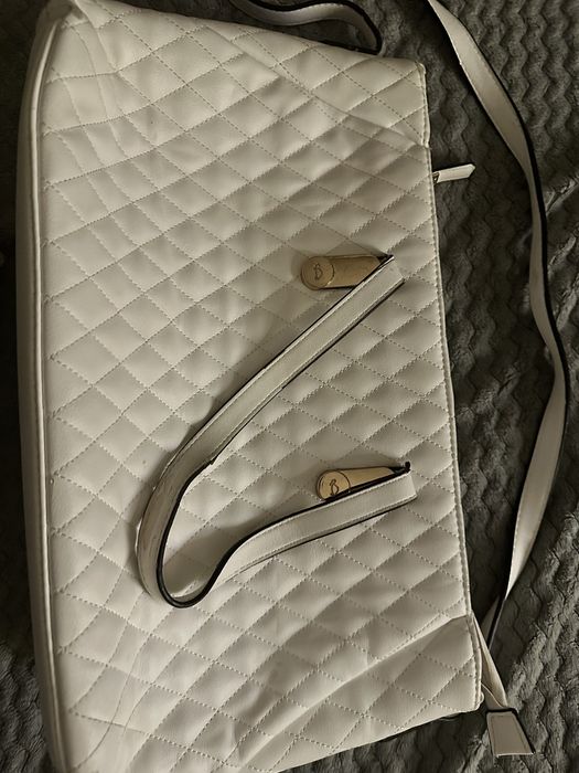 Torebka CARPISA biała pojemna elegancka