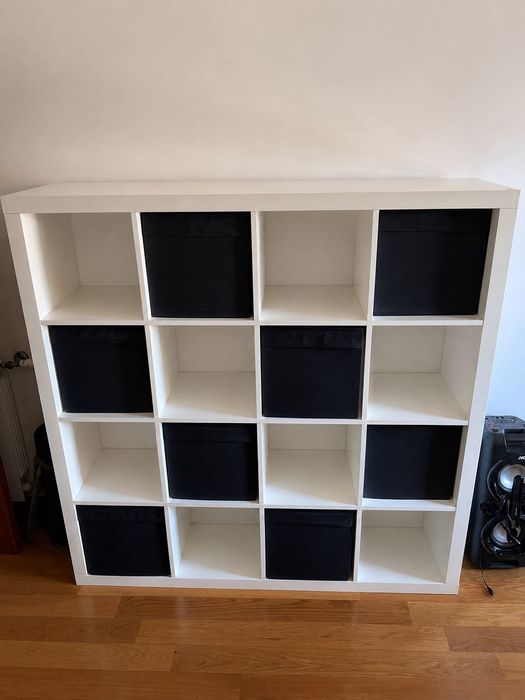 KALLAX Estante, branco, 147x147 cm