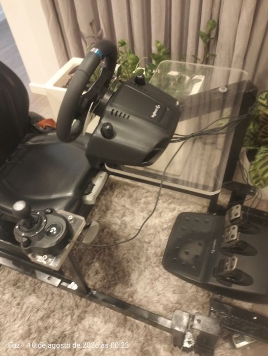 Volante Logitech G29+caixa velocidades e banco com garantia