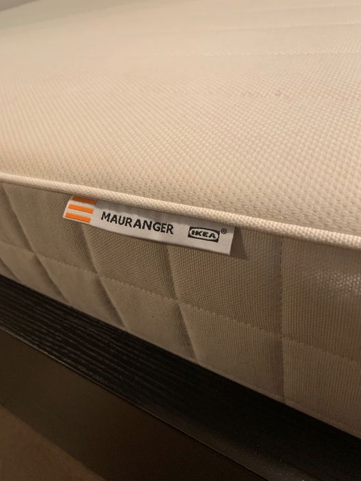 Cama IKEA + colchão + estrado + arrumação