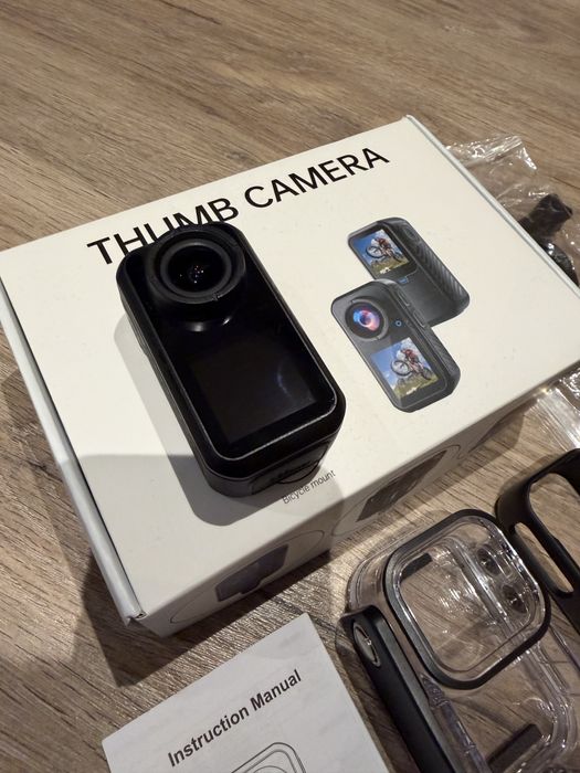 Camera de Ação, Mini Câmera Compacta com Wi-Fi e Ecrã Touch