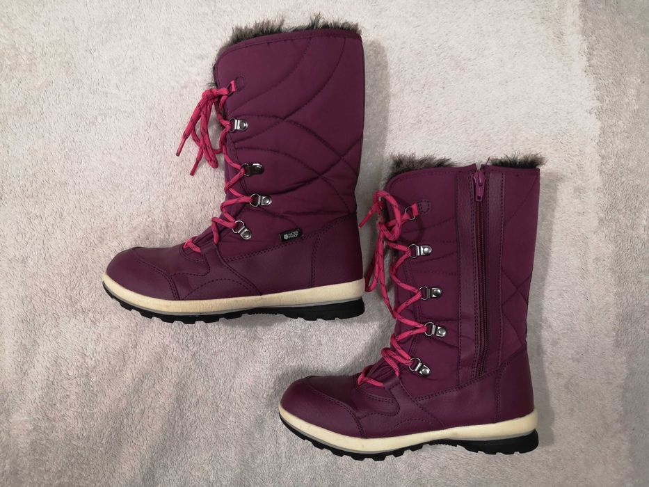 Ocieplane futerkiem wodoodporne buty śniegowce kozaki Everest 36