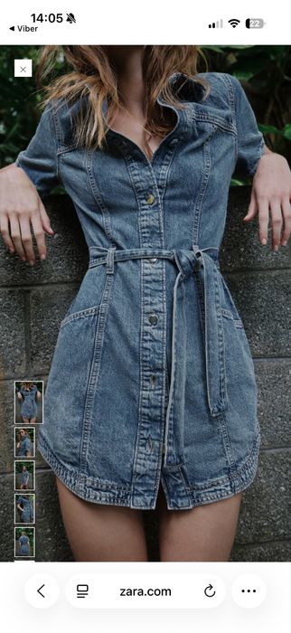 Джинсовий сарафан Zara розмір С