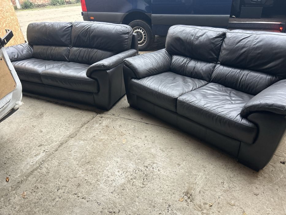 Шкіряний диван. Натуральна шкіра