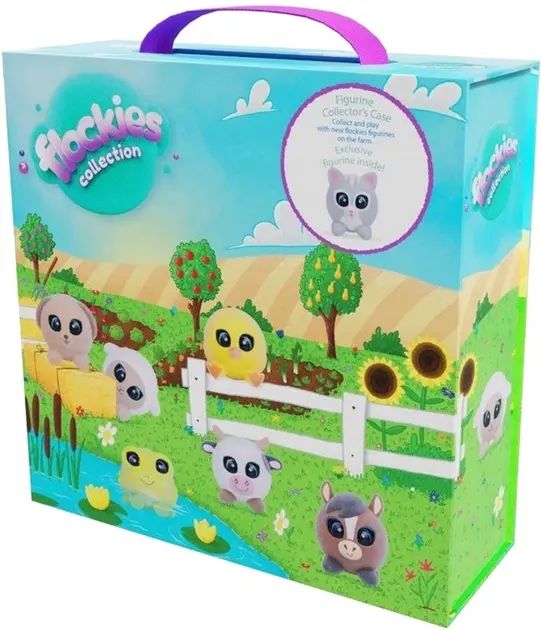 Flockies. Walizka i figurka kotki Caroline. TM Toys