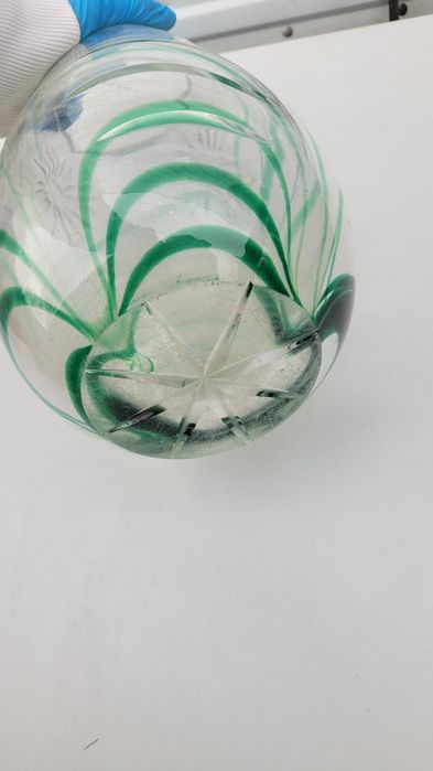Wazon mimoza huta Julia antyk vintage kryształ