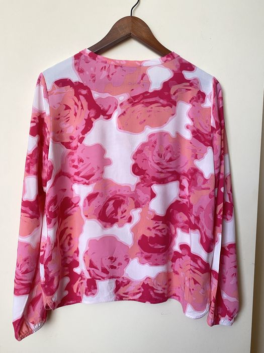 Яскрава віскозна блузка Monari в крупний квітковий принт