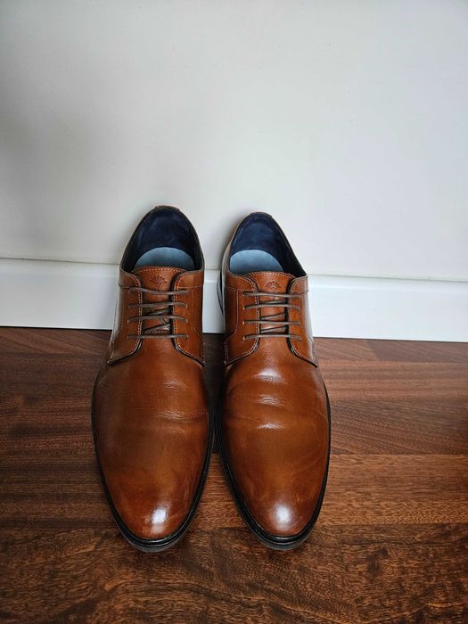 Pantofle / Półbuty Derby Joop! PERO KLEITOS YC4 Cognac