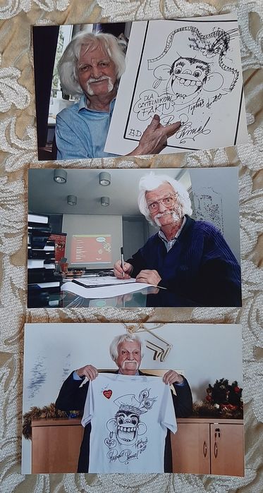 Tytus Romek I Atomek. Oryginał rysunki z autografami