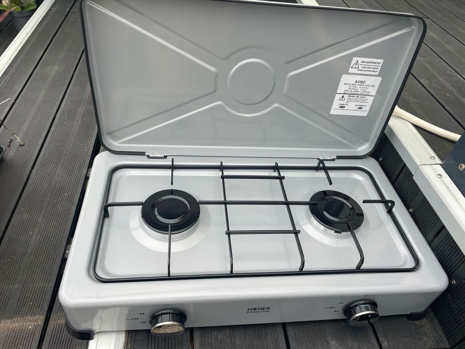 Fogao a gás portatil c/ 2 bicos