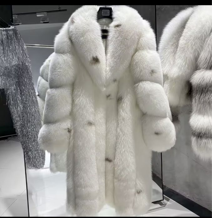 Kontantto futro plaszcz naturalny z lisa  xs-3xl obledne