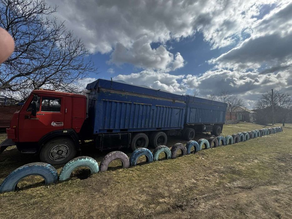 Продам камаз 53215 із прицепом не ман і не даф бортовий грузовик
